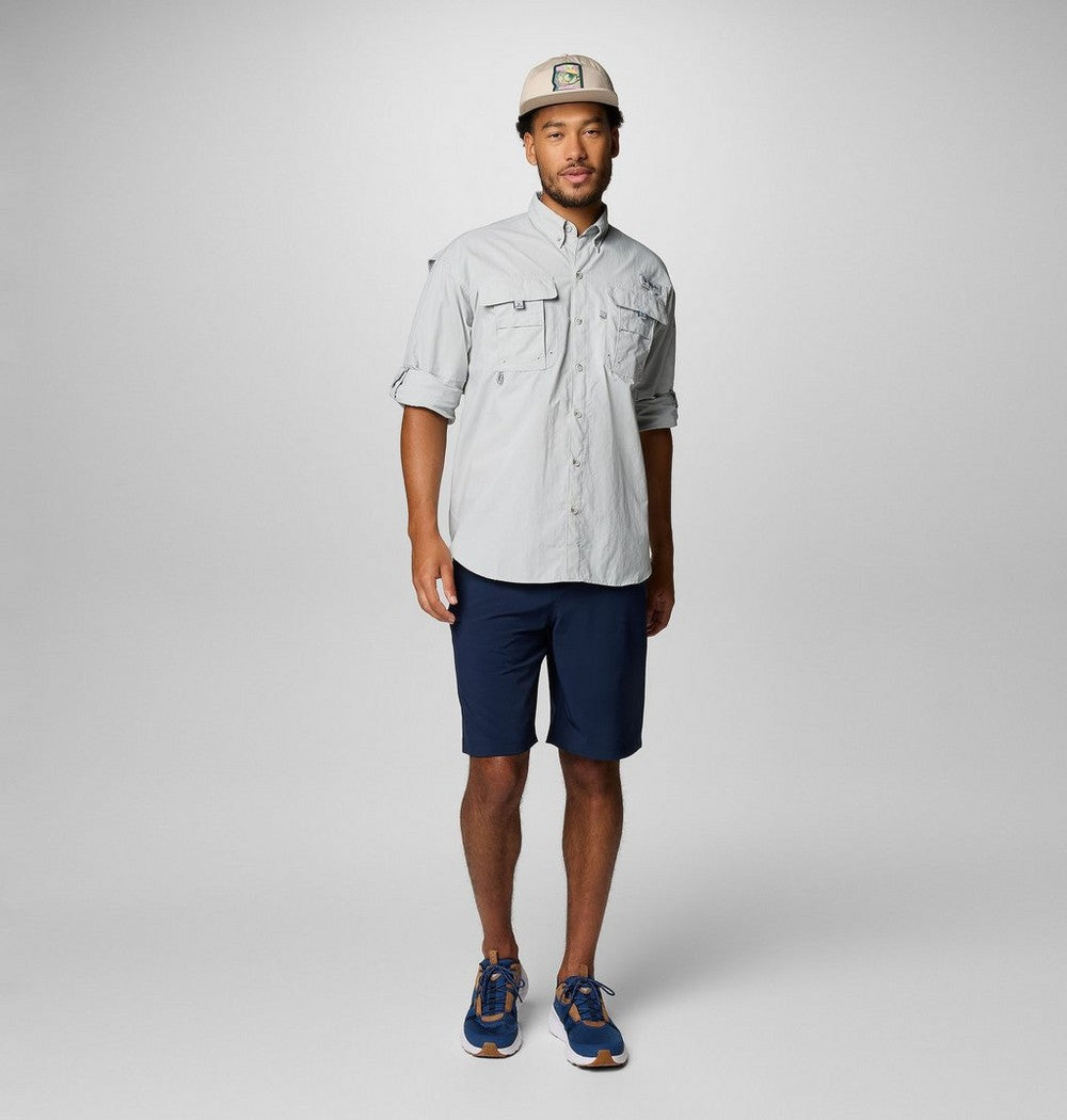 Men's Tall Long-Sleeve Vented Fishing Shirt - Gray