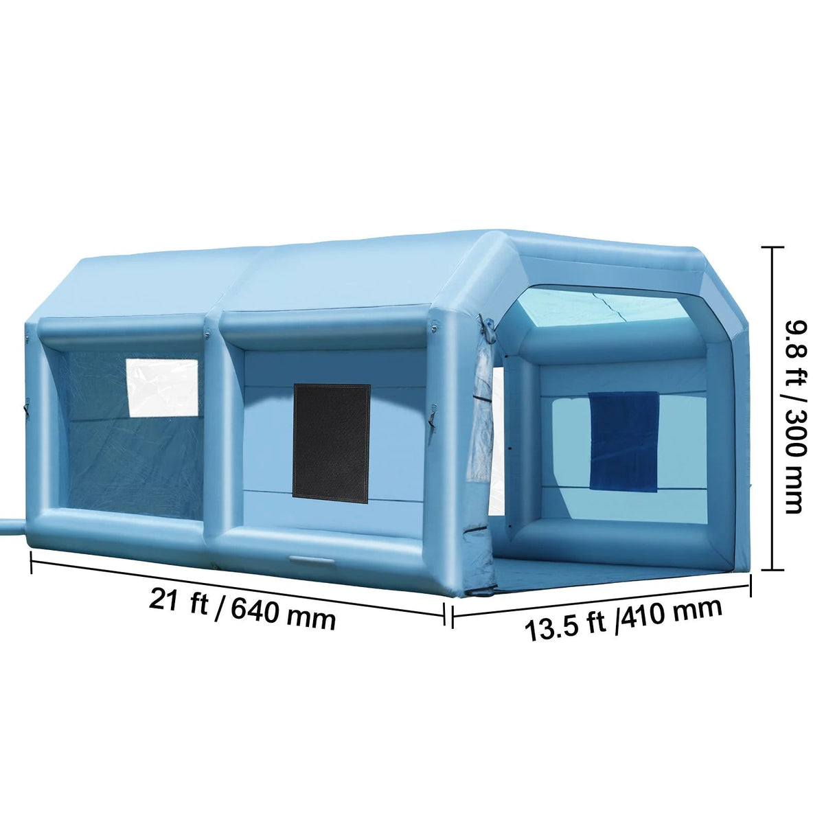 SKYSHALO Portable Spray Shelter, 21x13.5x9.8 ft With 1100W Blower And Filtration System