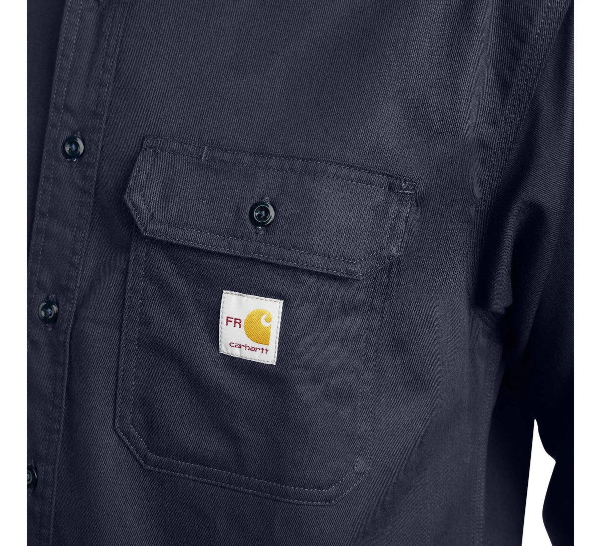Men's Flame-Resistant Twill Work Shirt - Navy