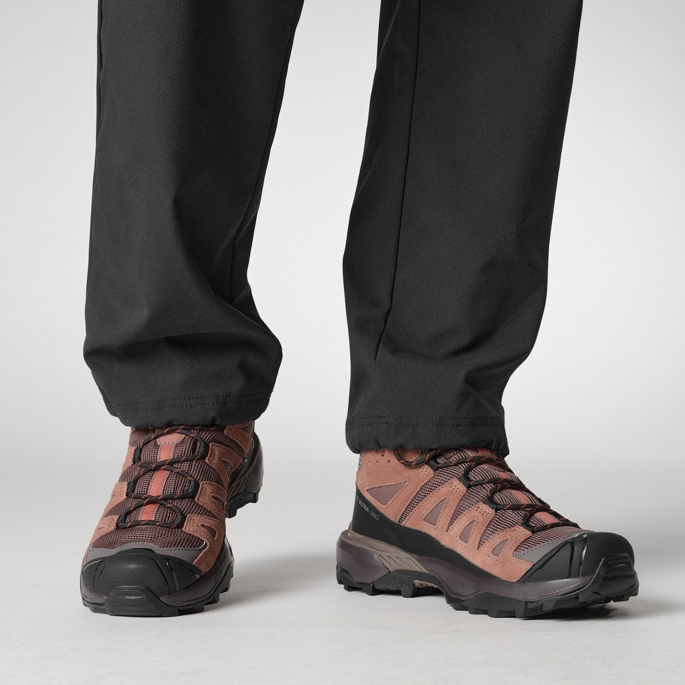Women's Waterproof Leather Mid Hiking Boots - Tan