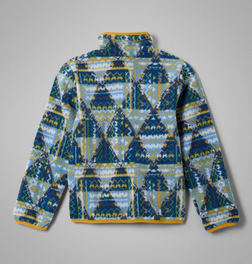 Kids' Printed Sherpa Half-Snap Pullover - Blue
