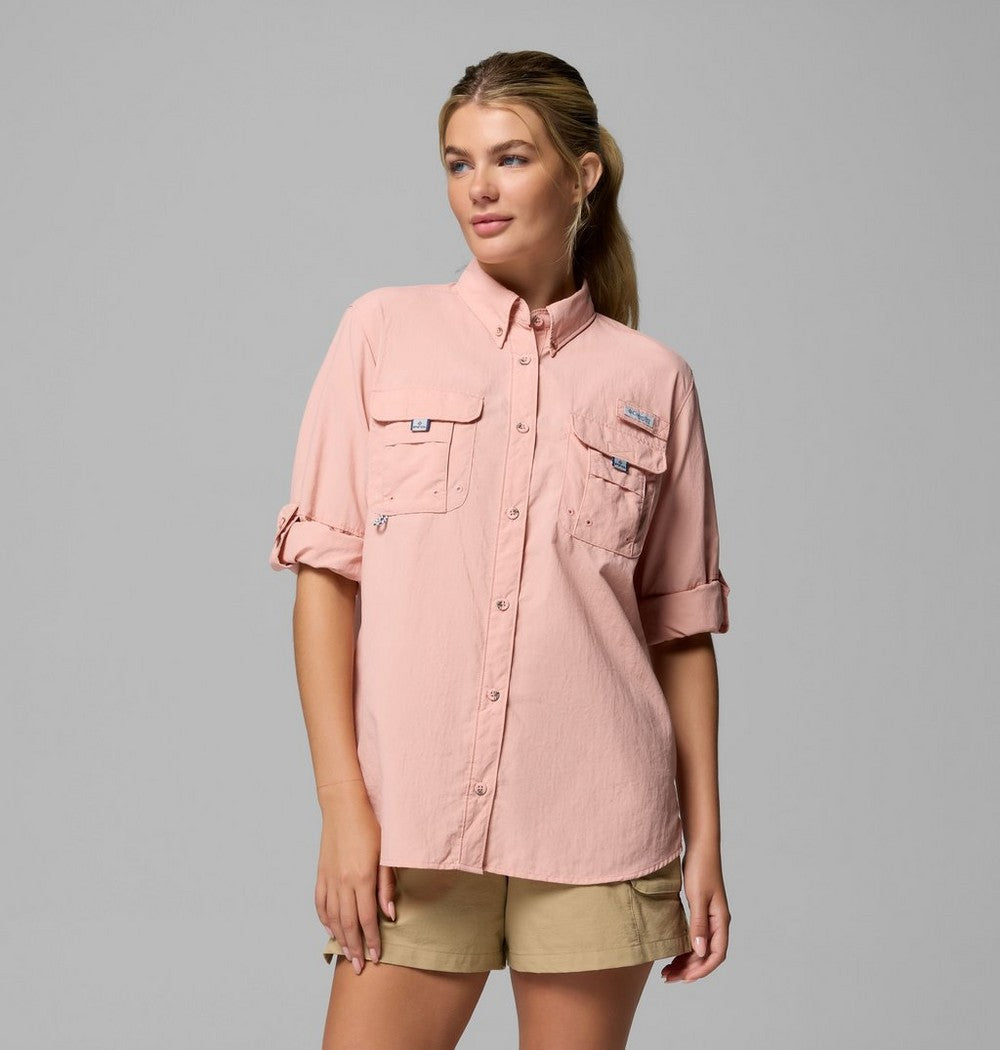 Women's Long Sleeve Fishing Shirt - Pink
