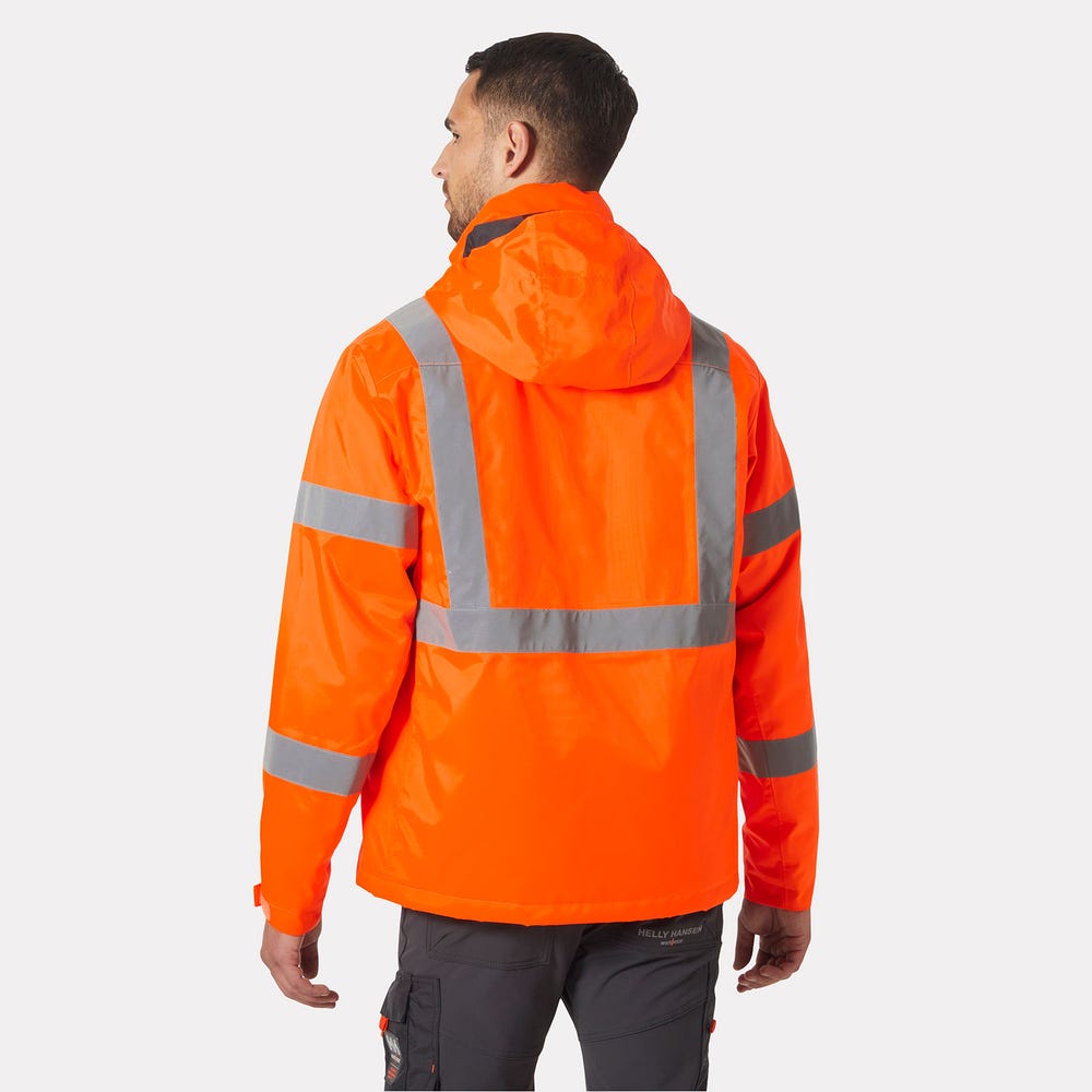High-Visibility Insulated Winter Jacket - Orange