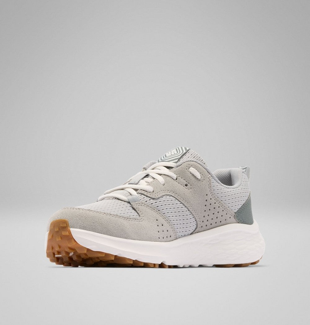 Women's Mesh And Suede Walking Shoe - Beige