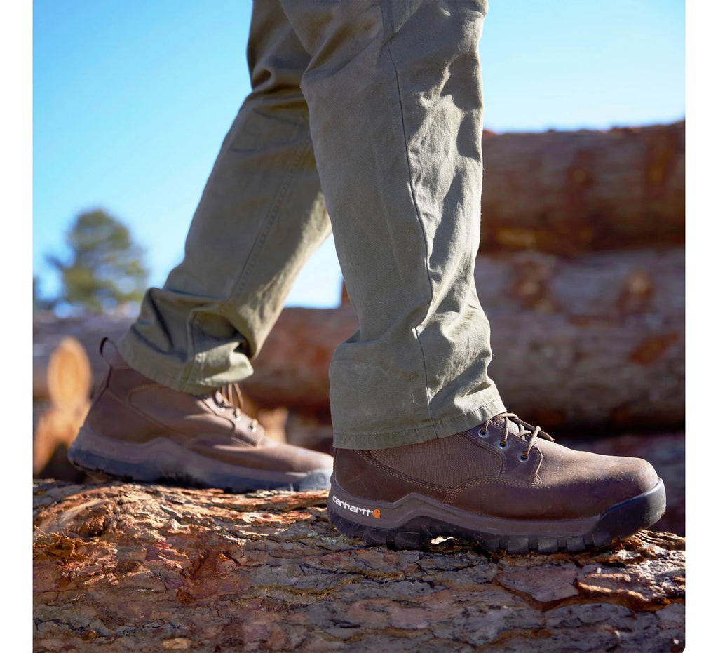6-Inch Steel Toe Work Boots - Brown