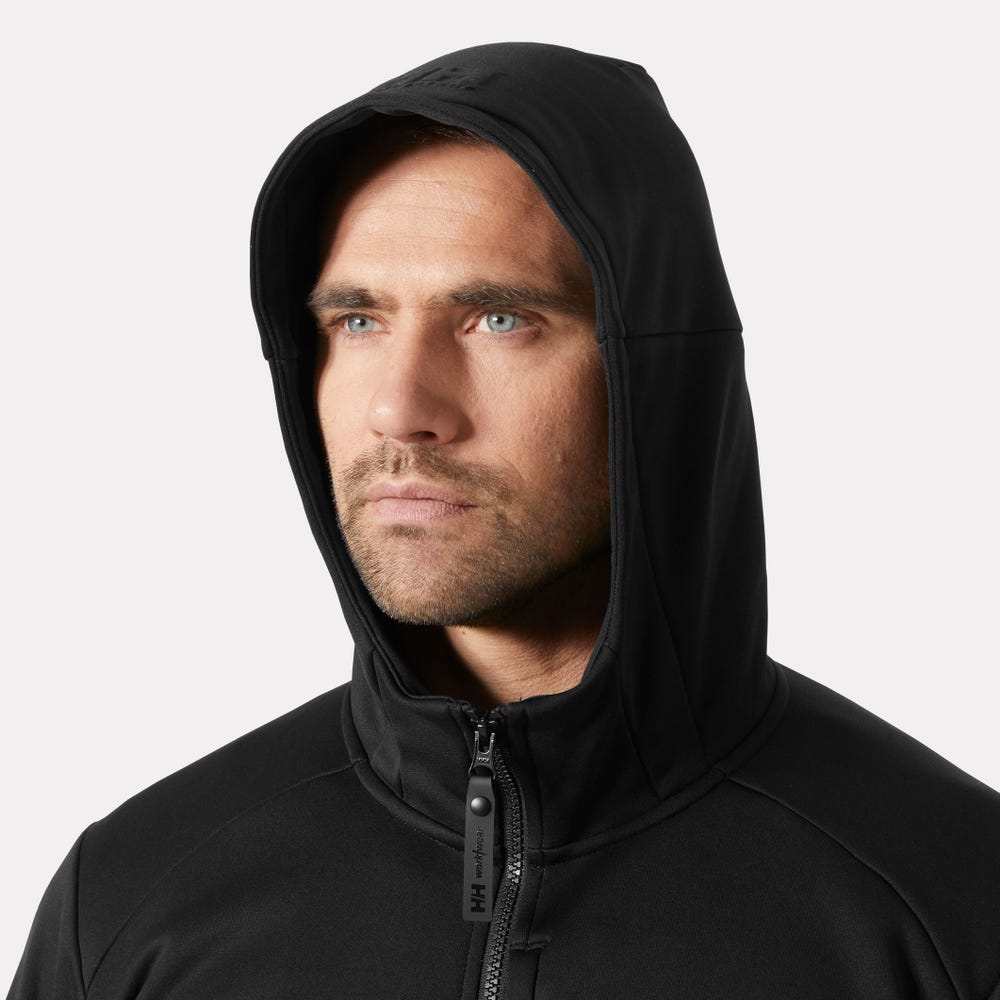 Men's Hooded Midlayer Work Jacket - Gray