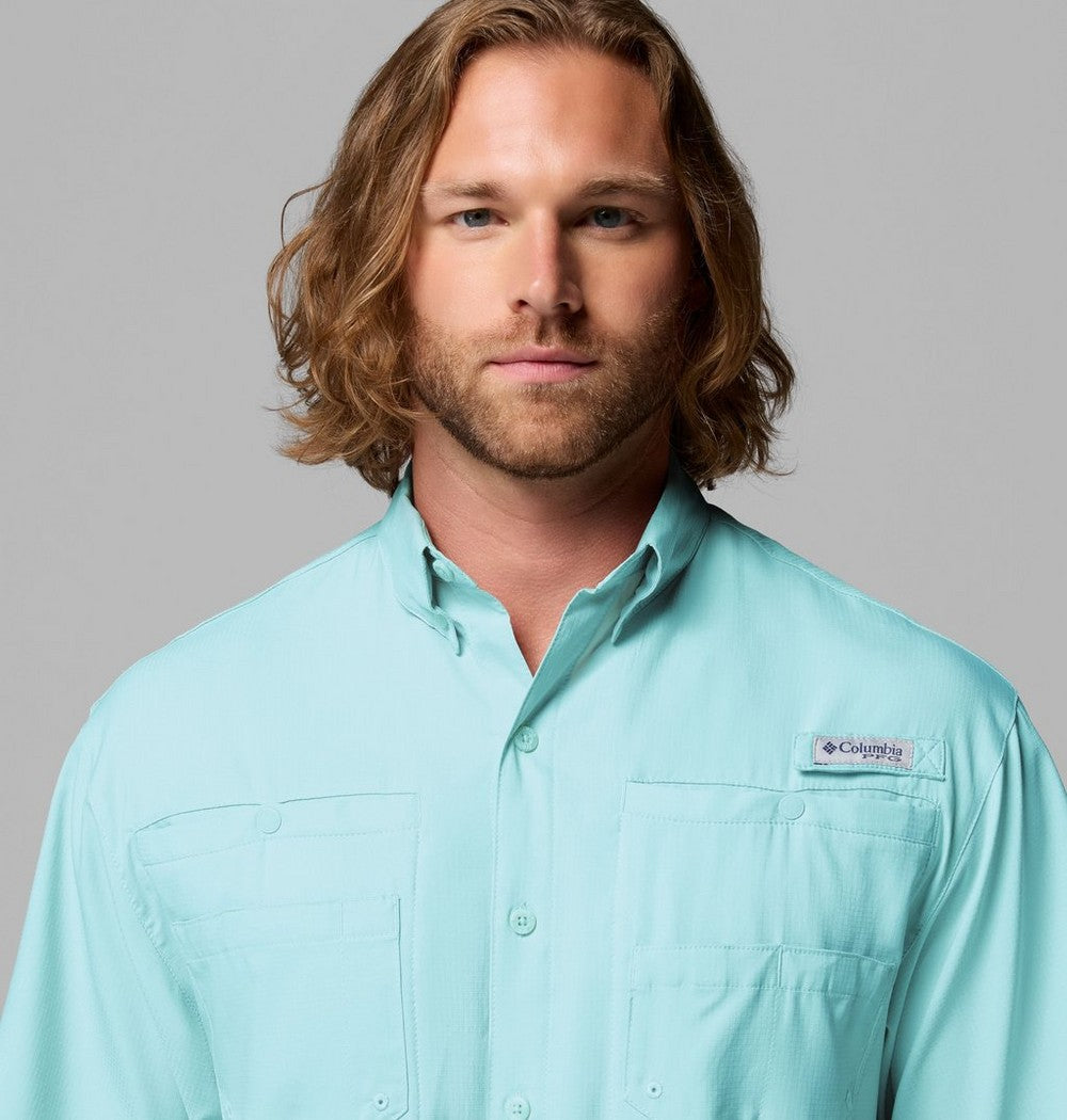 Men's Short-Sleeve Fishing Shirt - Blue