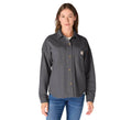 Women's Cotton French Terry Overshirt - Green
