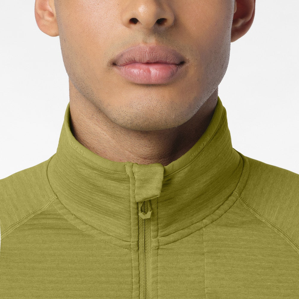 Men's Lightweight Half-Zip Fleece - Brown