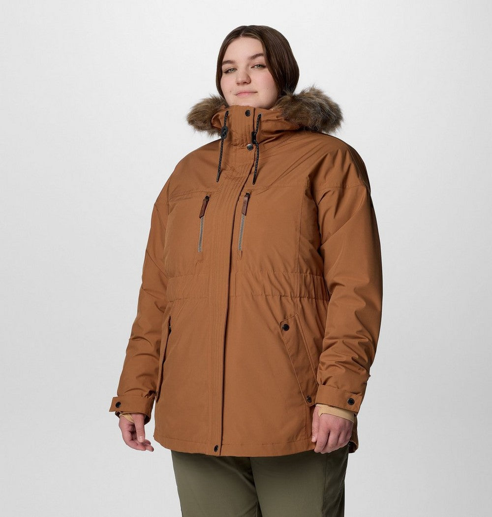 Women's Plus 3-In-1 Hooded Winter Jacket - Green