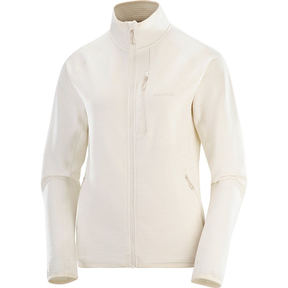 Women's Lightweight Full-Zip Fleece - White