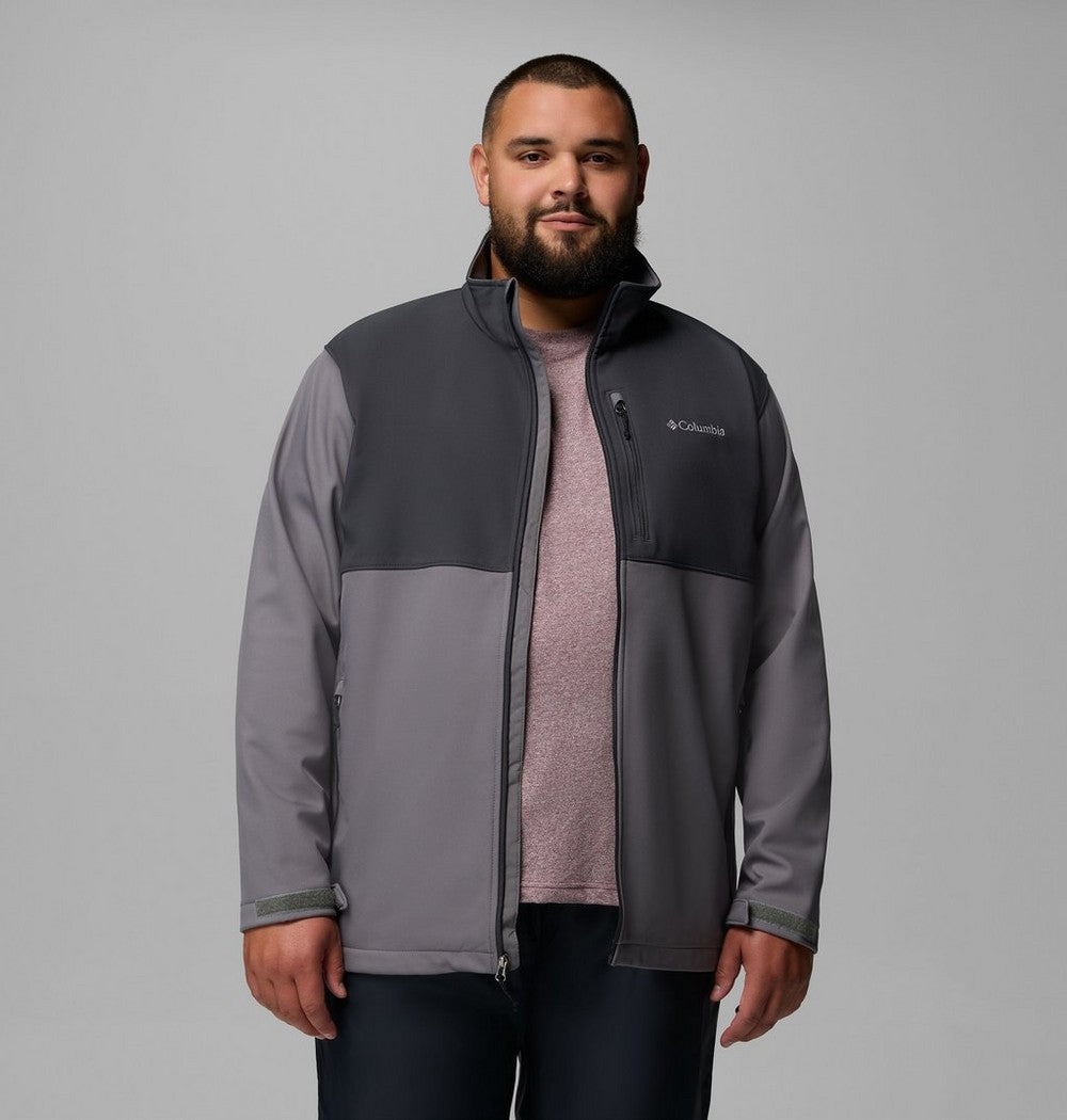 Men's Big Softshell Jacket - Grey