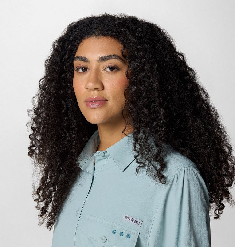 Women's UPF 50 Roll-Tab Fishing Shirt - Lavender