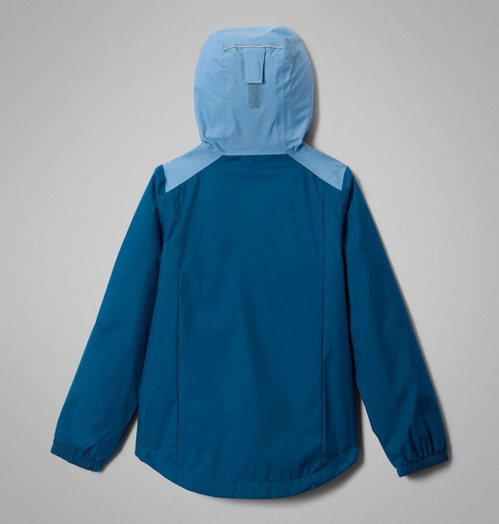 Girls' Fleece-Lined Rain Jacket - Wine