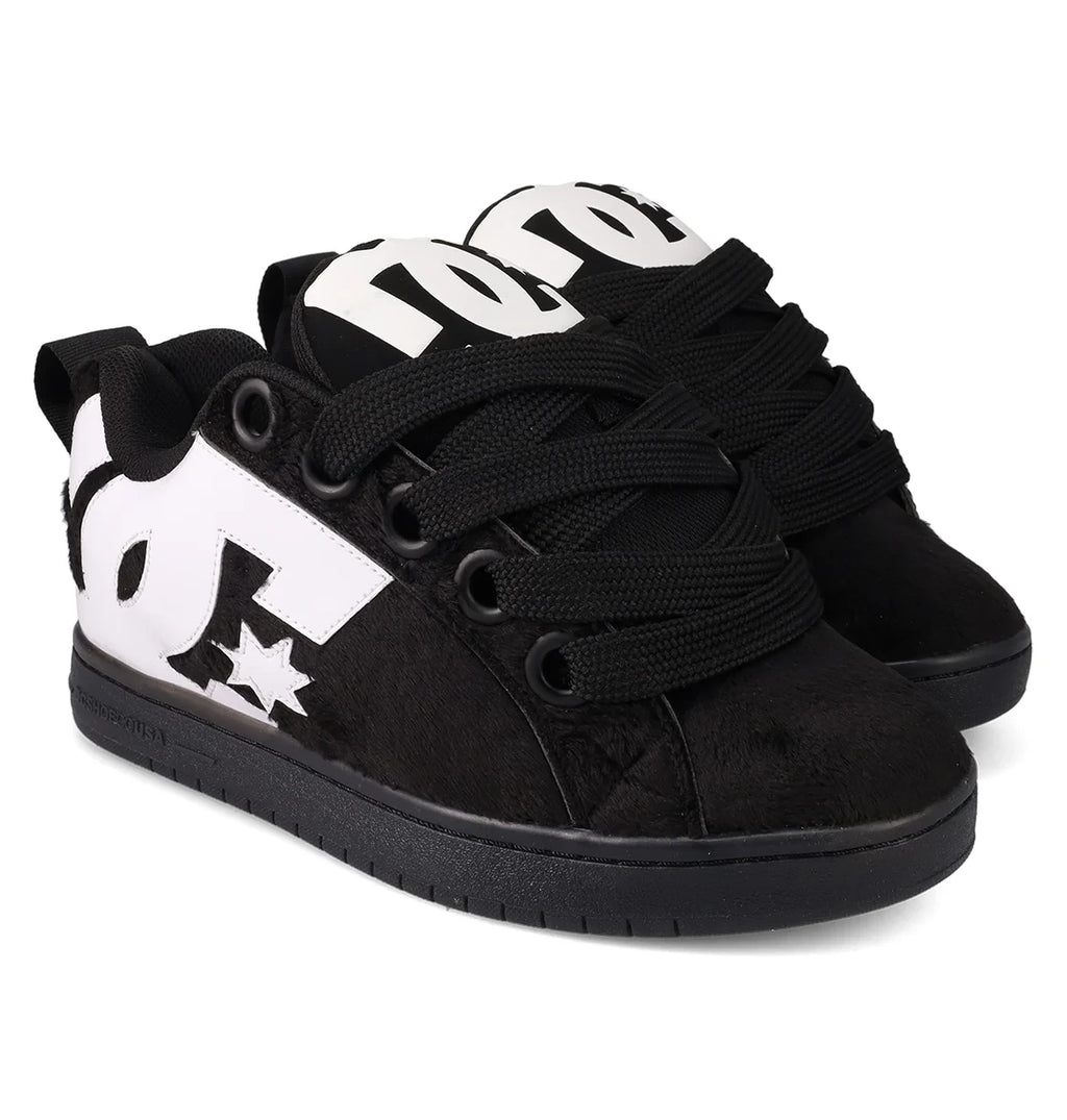Men's Padded Suede Sneaker - Black White
