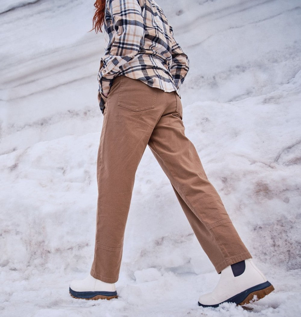Women's High-Rise Straight Leg Pants - Red