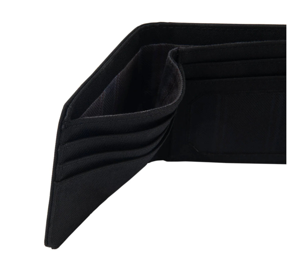 Water-Resistant RFID Bifold Wallet - Black