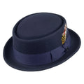 Thread Jaxon & James Crushable Wool Pork Pie Hat Navy Wholesale Pack