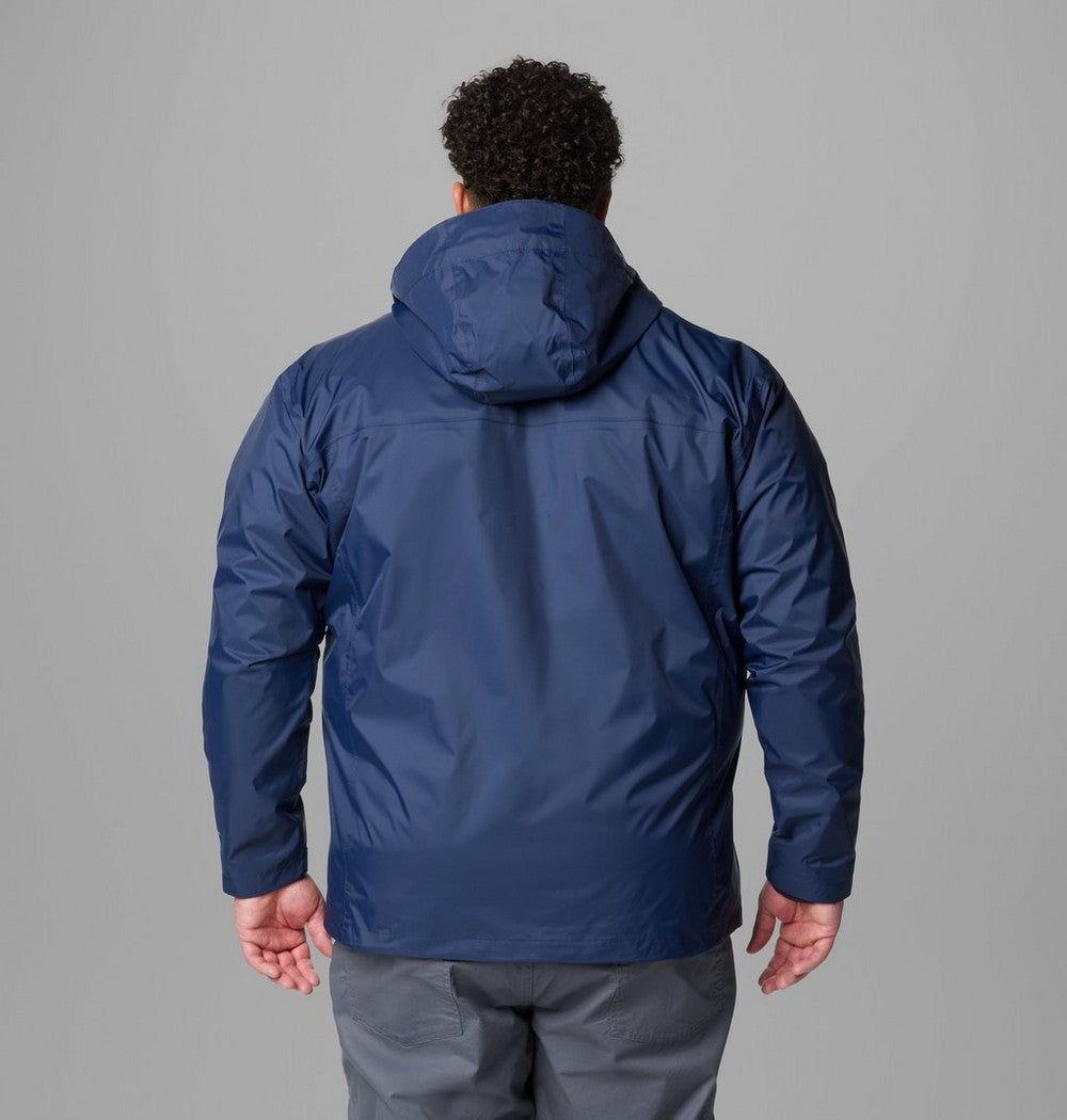 Men's Big Seam-Sealed Rain Jacket - Blue