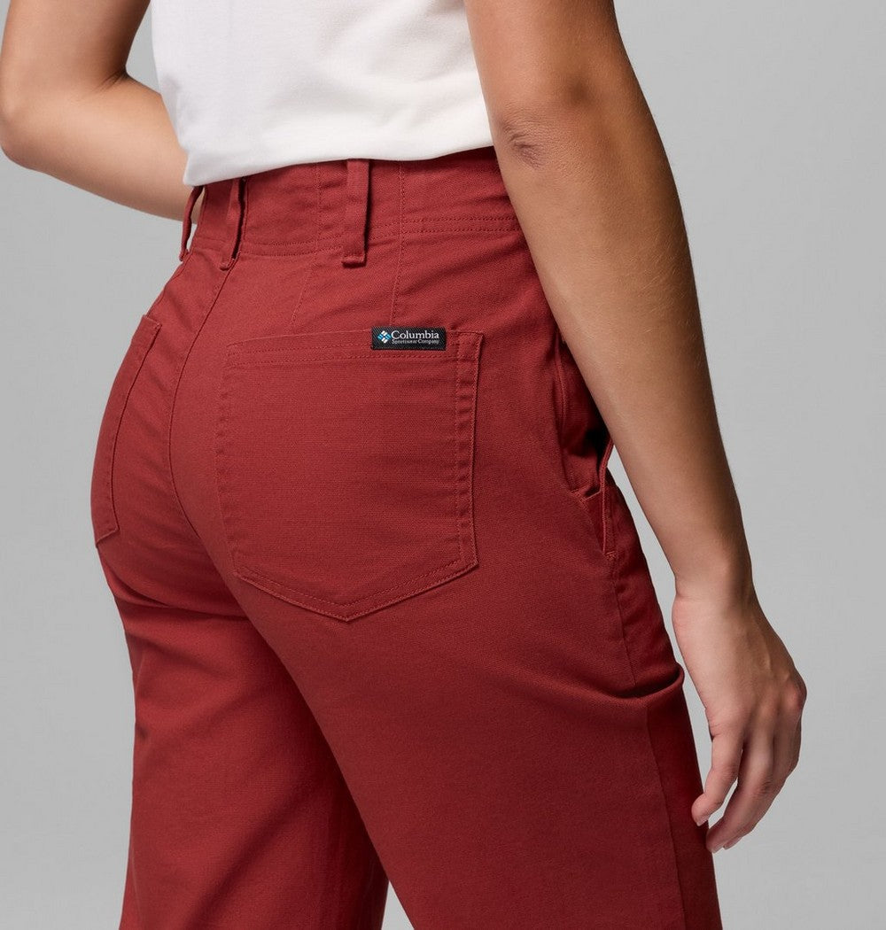 Women's High-Rise Straight Leg Pants - Red