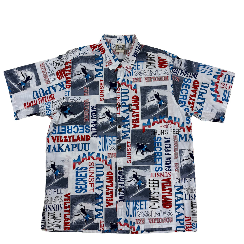 Surf Spots (White) Hawaiian Shirts