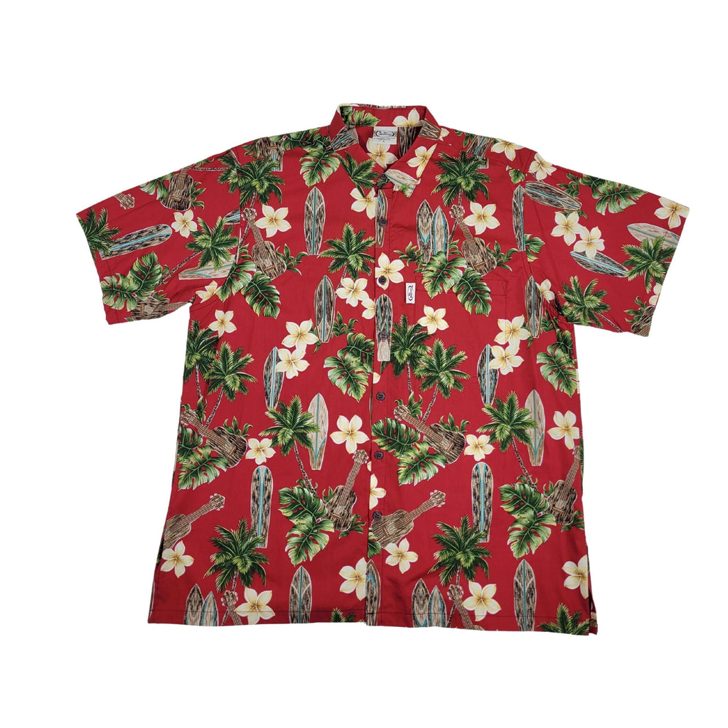 Surfboard Ukulele (Red) Hawaiian Shirts