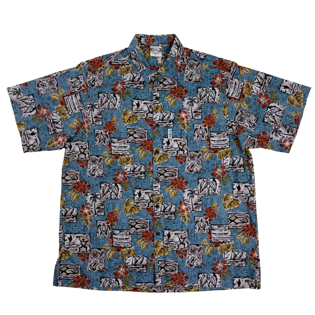 Petro Blocks (Slate) Hawaiian Shirts