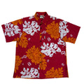 Tahitian Monsterra (Red) Hawaiian Shirts