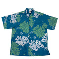 Tahitian Monsterra (Teal) Hawaiian Shirts
