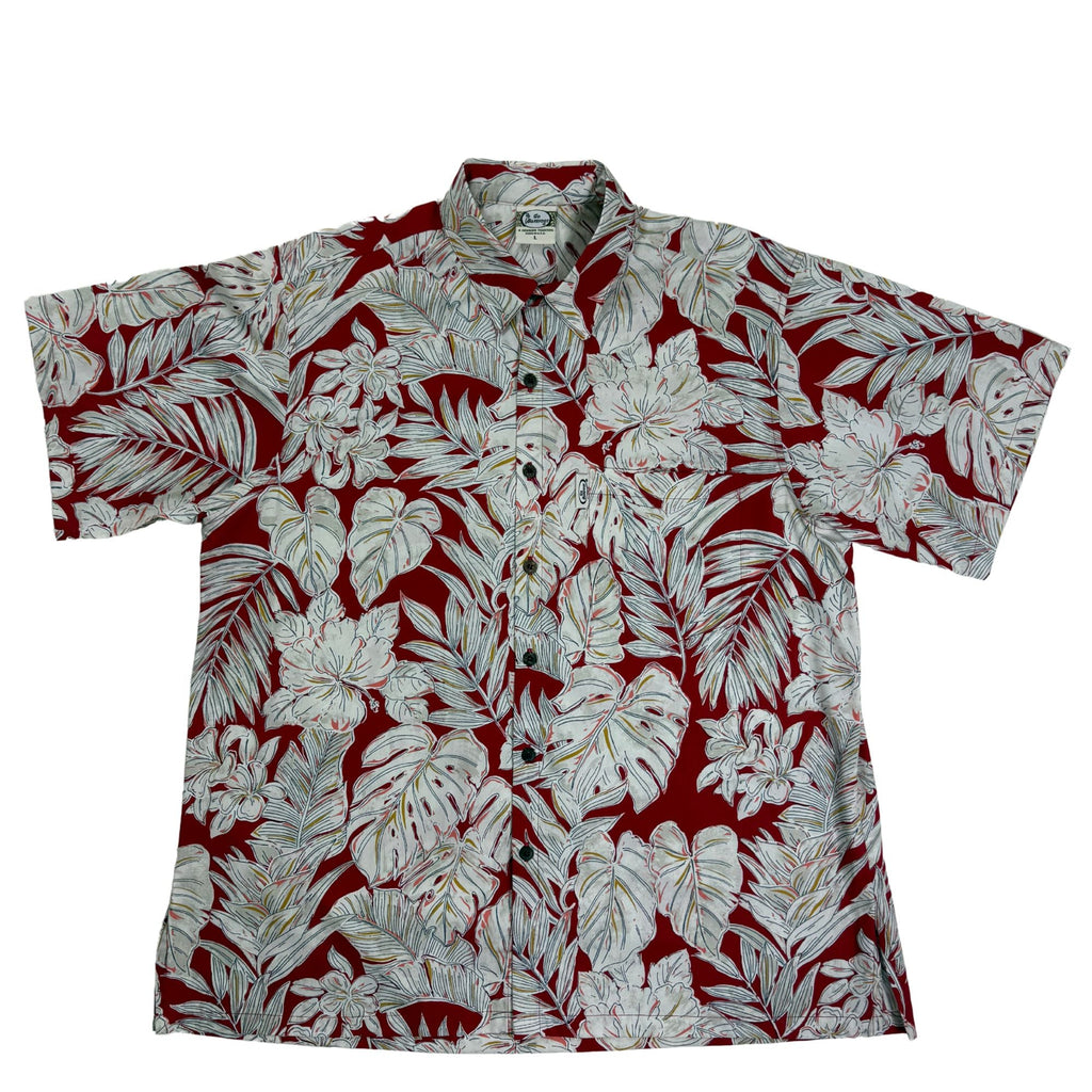 Jungle Leaves (Red) Hawaiian Shirts