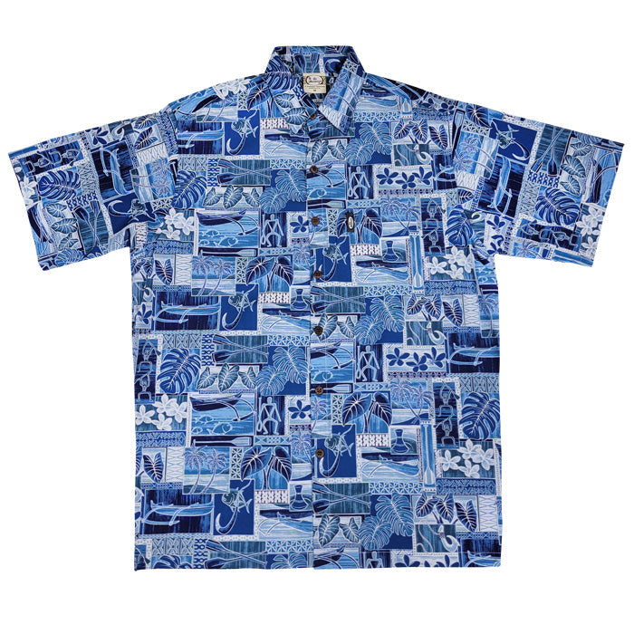 Makau (Slate) Hawaiian Shirts