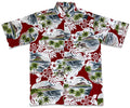 Island Pareo (Red) Hawaiian Shirts