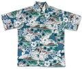 Island Pareo (Slate) Hawaiian Shirts