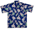 Haole Hibiscus (Navy) Hawaiian Shirts