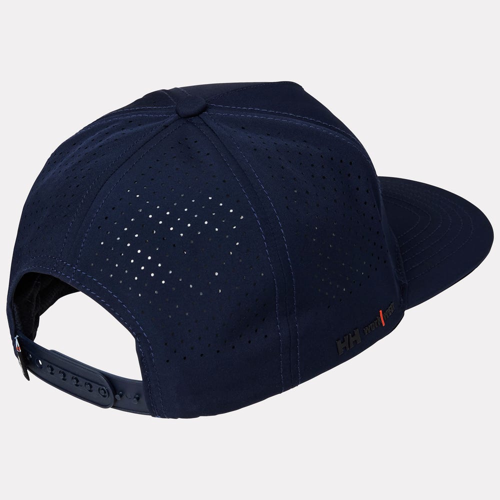 Recycled Polyester Adjustable Work Cap - Navy
