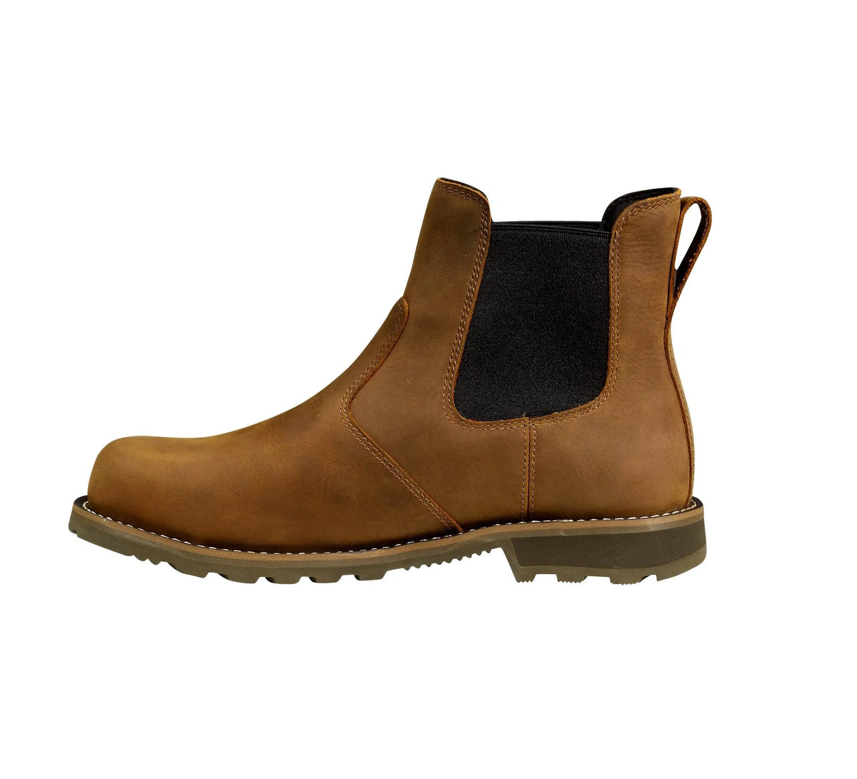 Water-Resistant Steel Toe Chelsea Work Boot - Brown