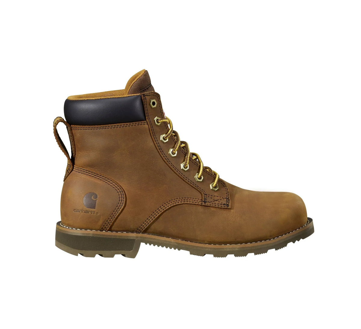 6-Inch Water-Resistant Steel Toe Work Boot - Brown