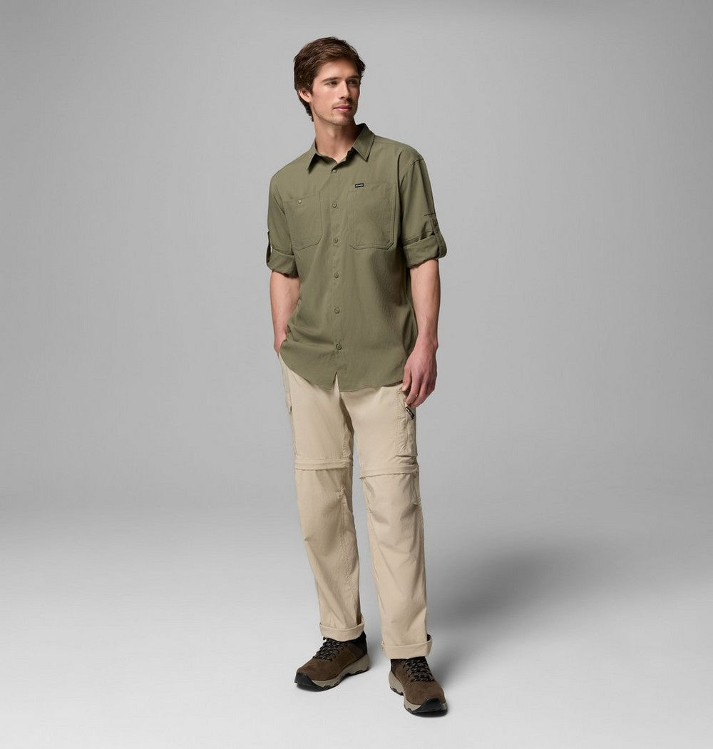Men's UPF 100 Utility Long Sleeve Shirt - Gray