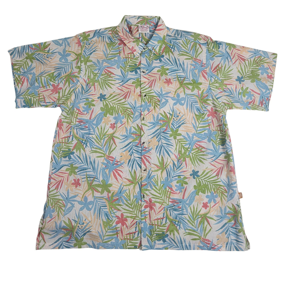 Jungle Collage Reverse (Natural) Hawaiian Shirts