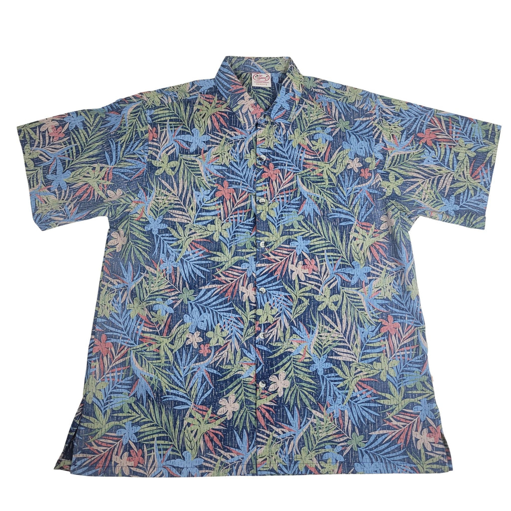 Jungle Collage Reverse (Navy) Hawaiian Shirts
