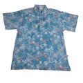 Jungle Collage Reverse (Teal) Hawaiian Shirts