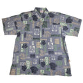 Monsterra Blocks Reverse (Charcoal) Hawaiian Shirts