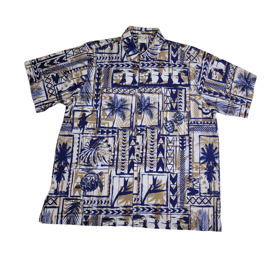 Hula Halau (Khaki) Hawaiian Shirts