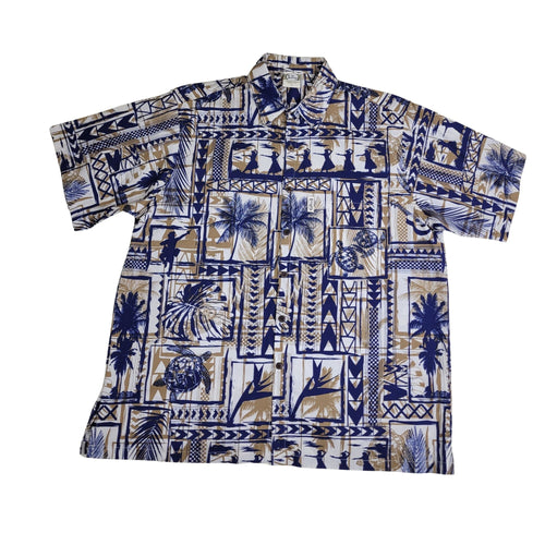 Hula Halau (Khaki) Hawaiian Shirts