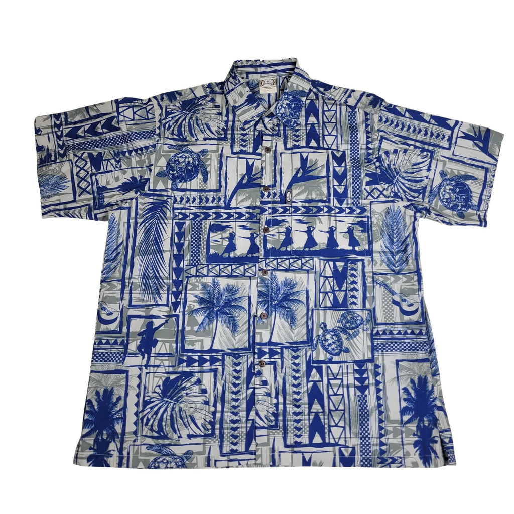 Hula Halau (Sage) Hawaiian Shirts