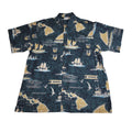 Island Map (Green) Hawaiian Shirts