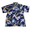 Orchid Garden (Navy) Hawaiian Shirts