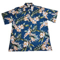 Orchid Garden (Teal) Hawaiian Shirts