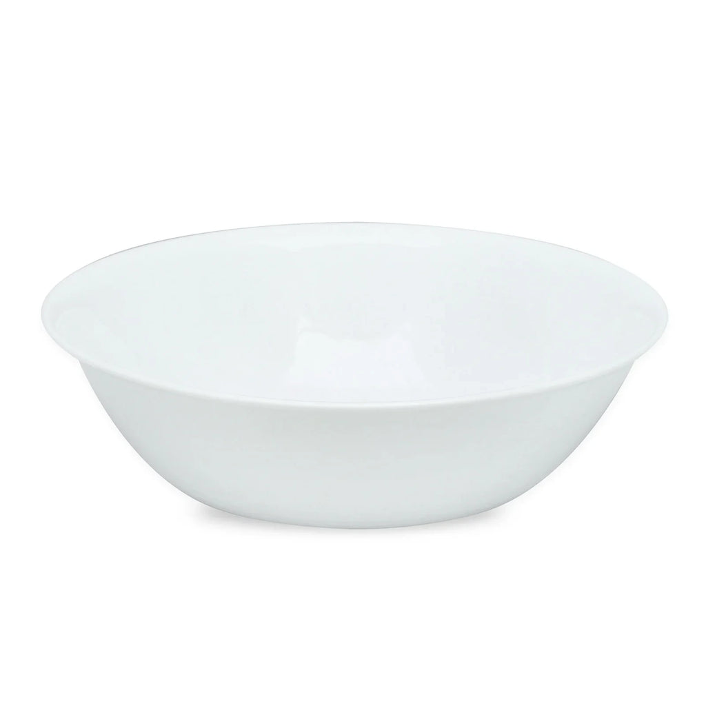 2-Quart White Glass Serving Bowl