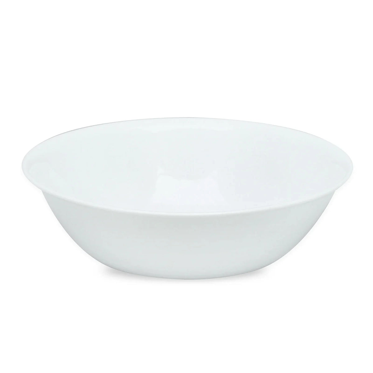 2-Quart White Glass Serving Bowl